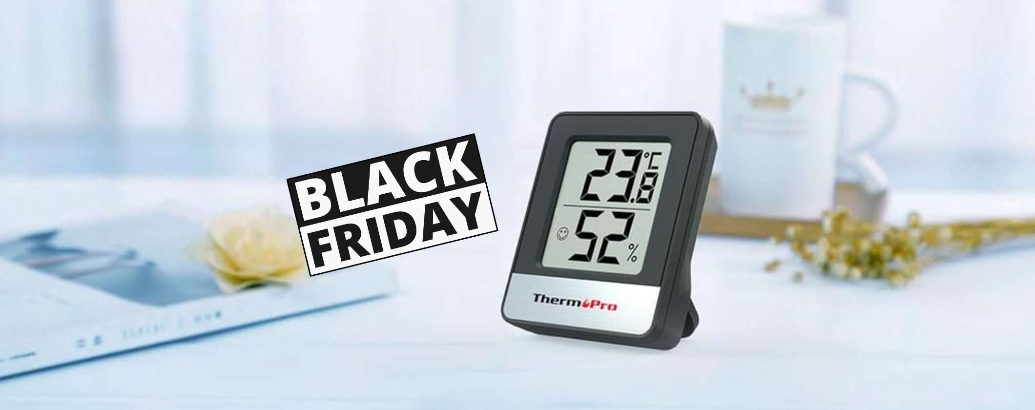 ThermoPro TP49 è il piccolo igrometro digitale a soli 8€ su Amazon per il Black Friday
