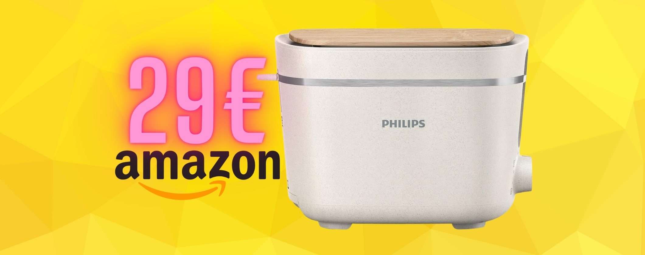 Tostapane Philips con 8 livelli di doratura e griglia integrata tuo a soli 29€