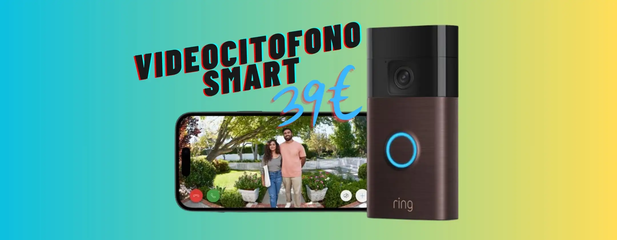 Videocitofono a batteria Ring: semplice, smart ed economico (39€)