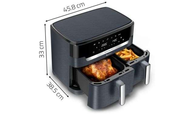 Friggitrice ad aria doppia resistenza moulinex