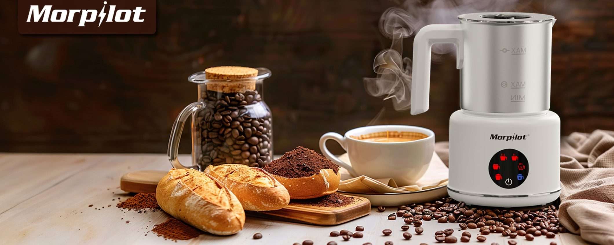 Montalatte elettrico 6-in-1: cappuccini, e non solo, come al bar in super sconto