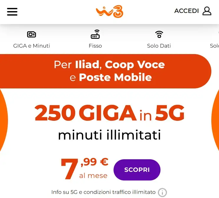Passa a Wind Tre da Iliad, Coop Voce e Poste Mobile Passa a Wind Tre da Iliad, Coop Voce e Poste Mobile