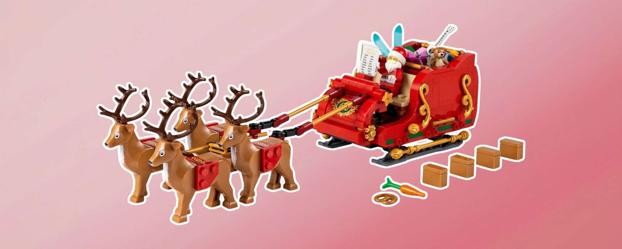 LEGO Slitta di Babbo Natale: la decorazione di Natale che non può mancare è in offerta