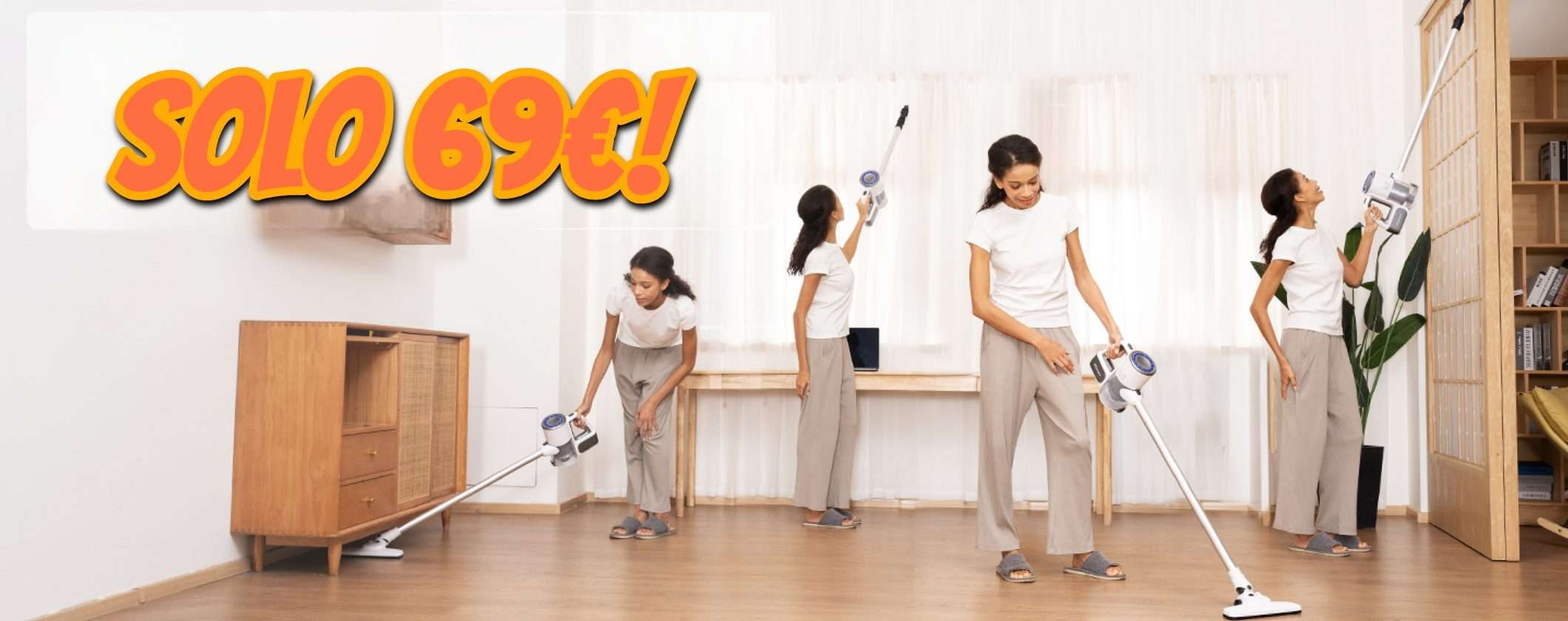 Alternativa a Dyson? Aspirapolvere VersLife S6 PRO a soli 69€ su Amazon!