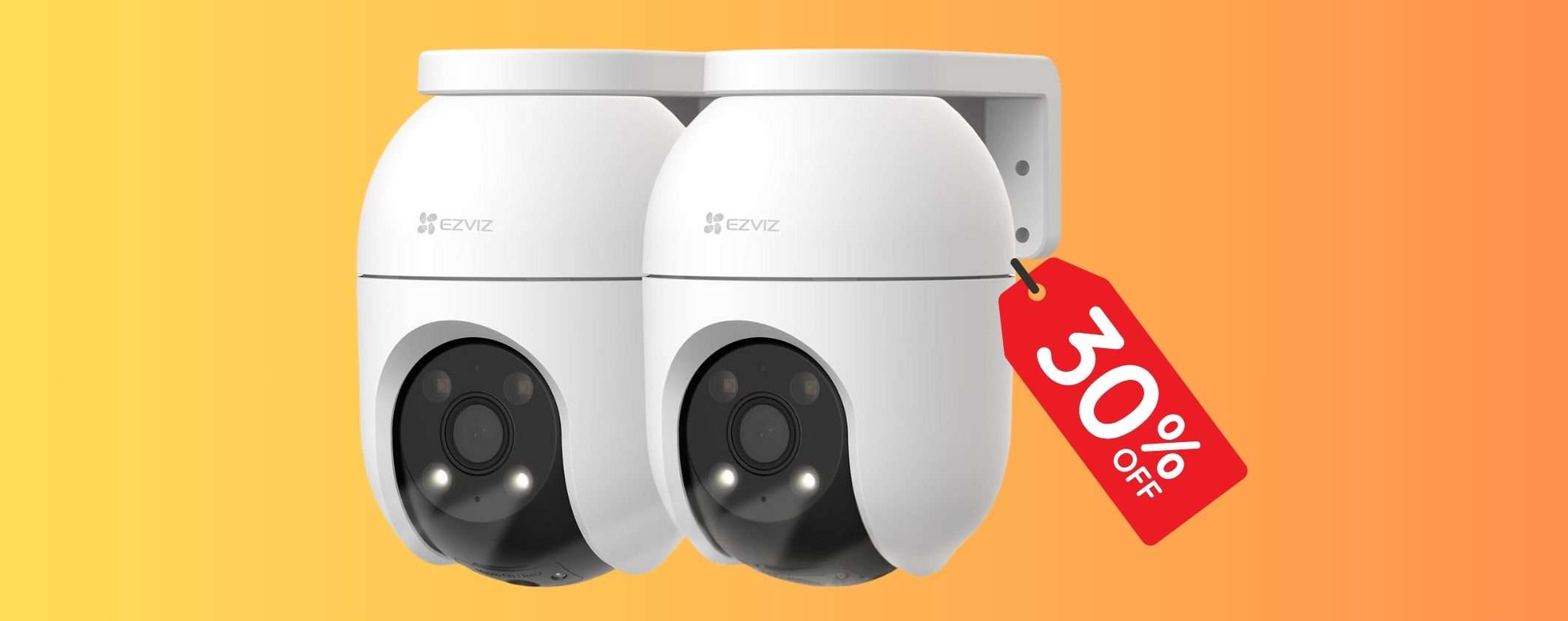 Casa più sicura con queste 2 videocamere di sorveglianza al 30% (Amazon)