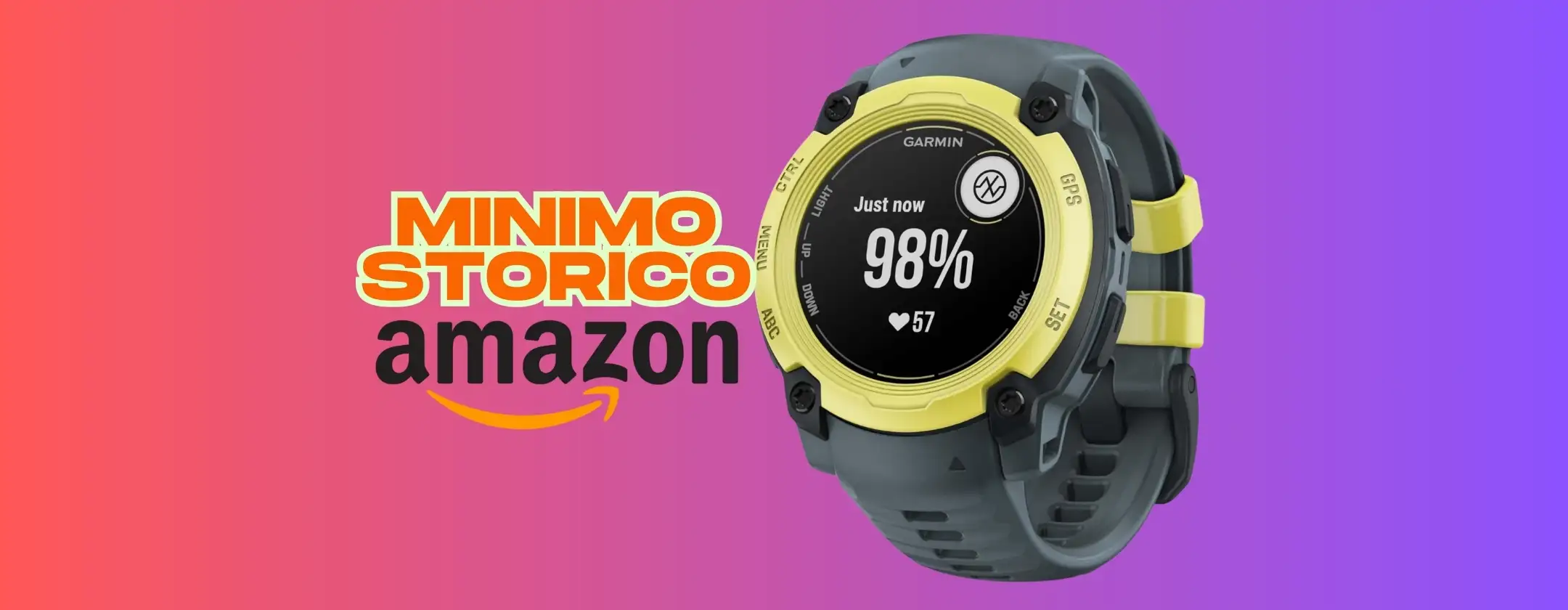 Garmin Instinct E da 40mm al minimo storico solo oggi su Amazon (-33%)