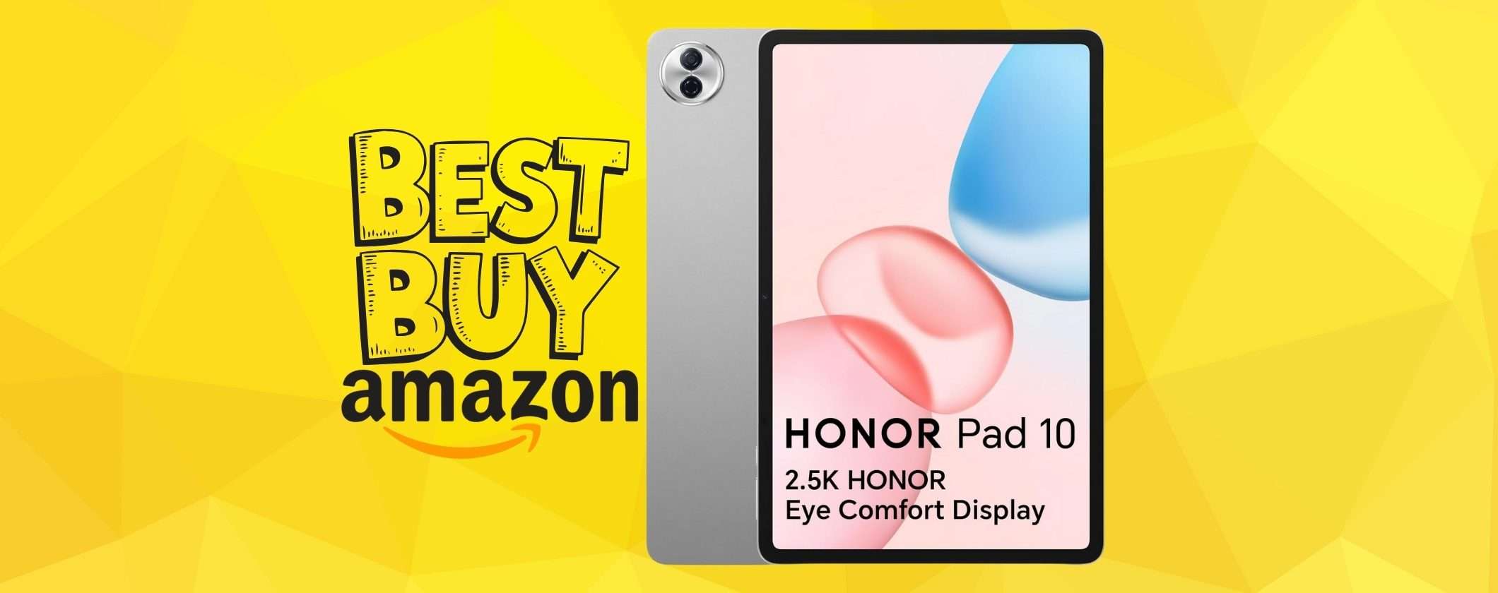 HONOR Pad 10 da 12,1 pollici e 256GB in doppio sconto su Amazon