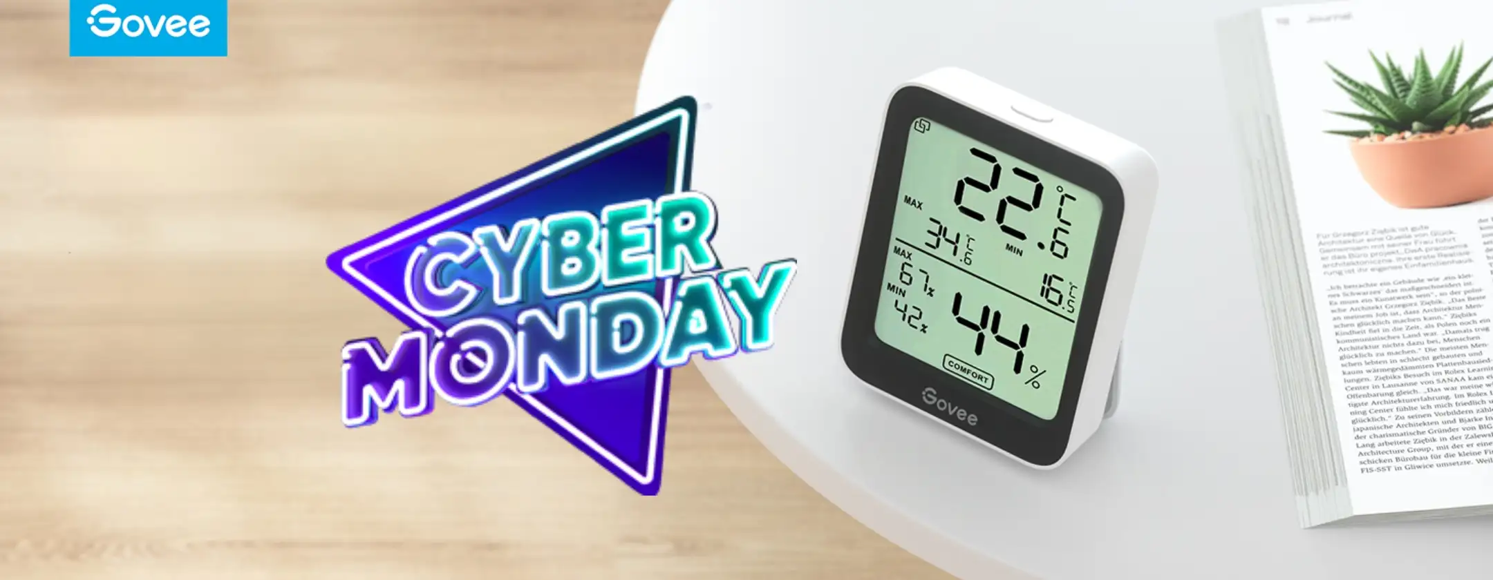 Igrometro Termometro Smart Govee crolla a 9€ al Cyber Monday Amazon