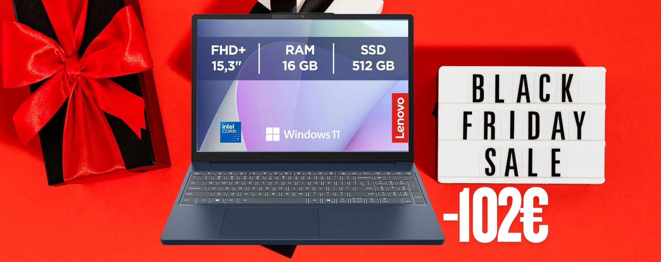 Lenovo IdeaPad Slim 3 con Intel Core i7 è il Notebook da acquistare oggi (-102€)