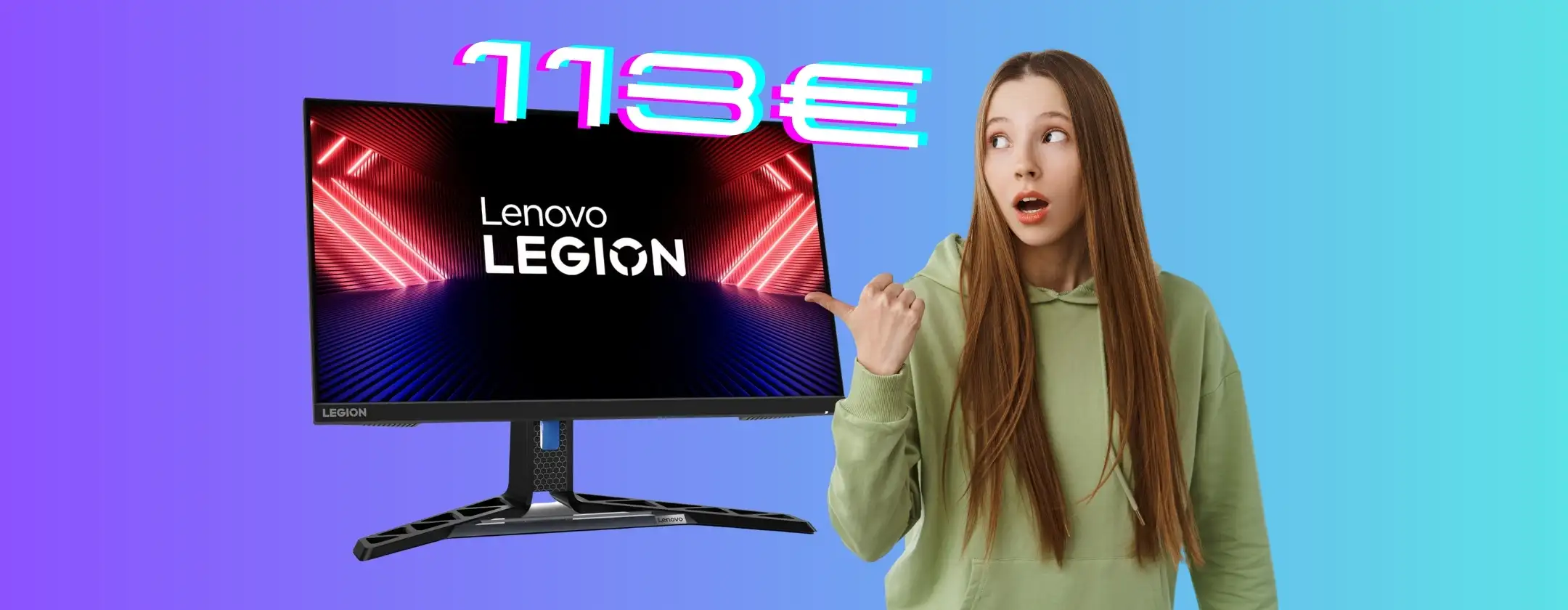 Lenovo Legion R25i-30: monitor Gaming FHD da 24,5