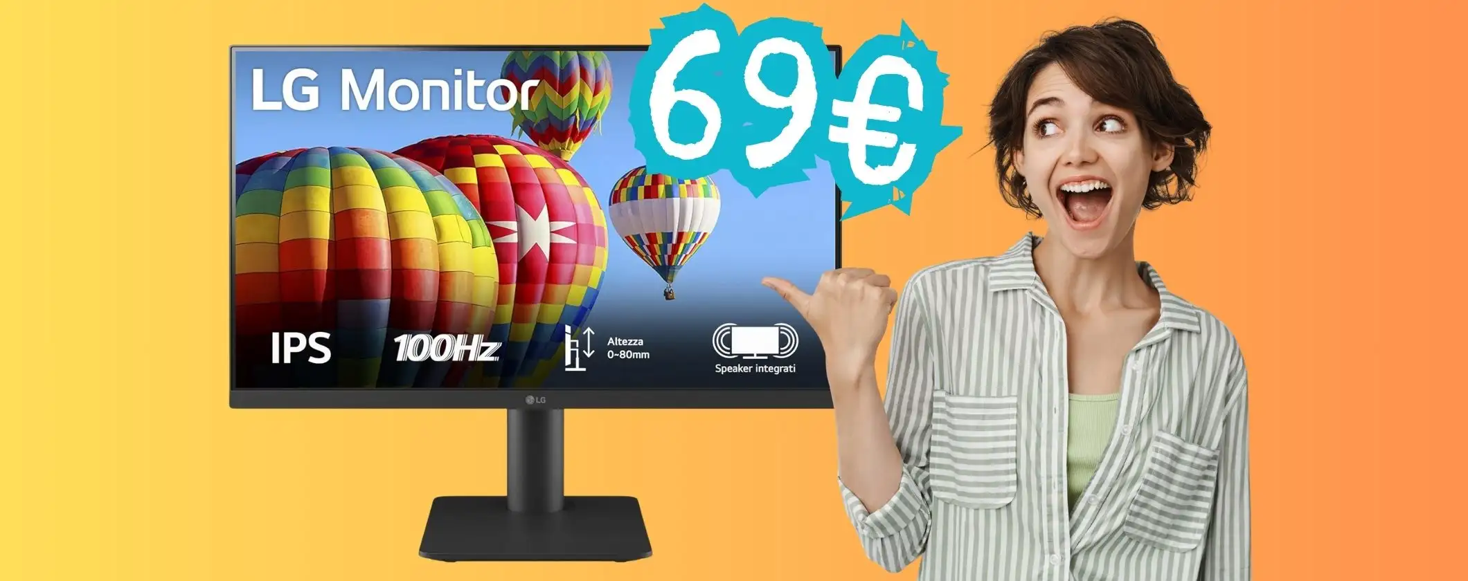 Monitor LG da 24 pollici FHD a soli 69€ su Amazon è una promozione bomba