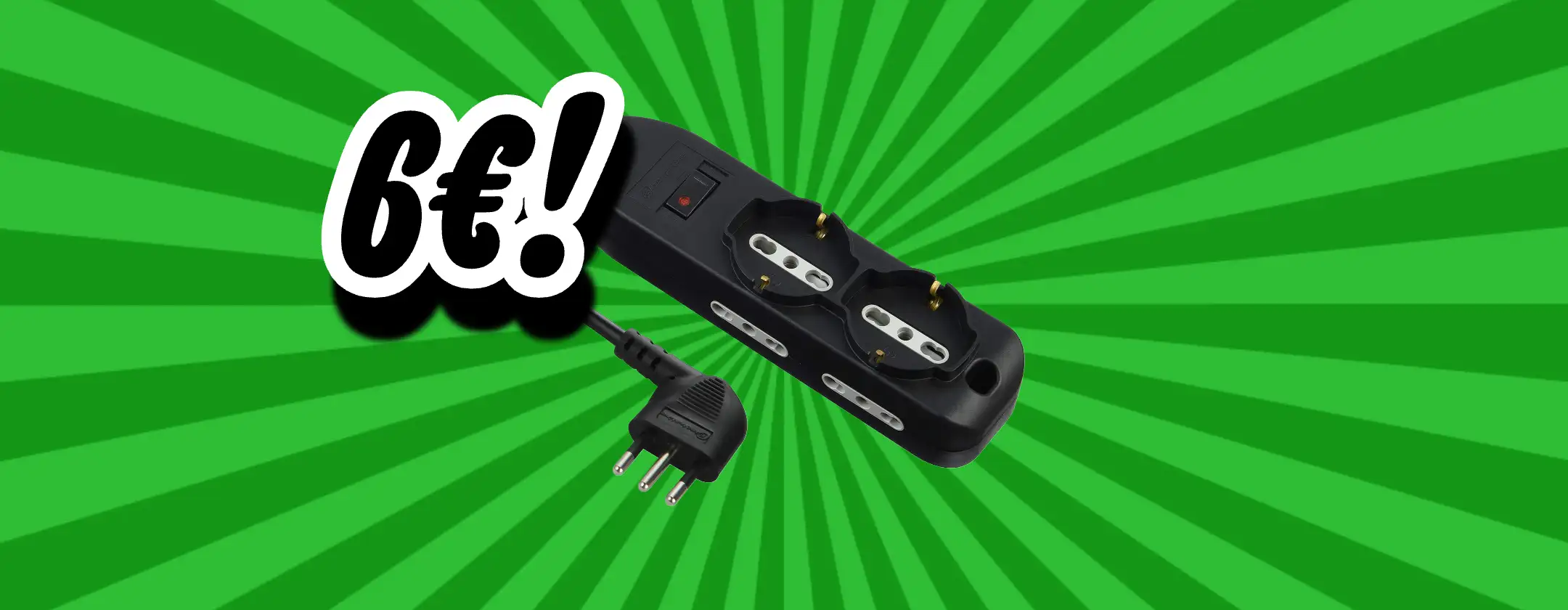 Multipresa 6 Posti Electraline a soli 6€ su Amazon