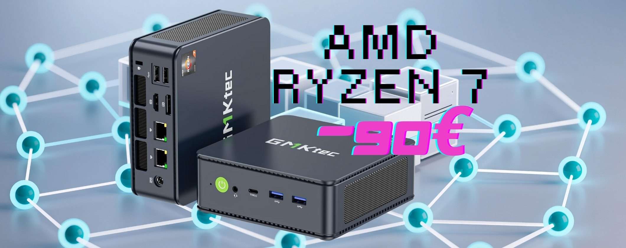 Potentissimo Mini PC AMD Ryzen 7 con il coupon Amazon è la scelta giusta
