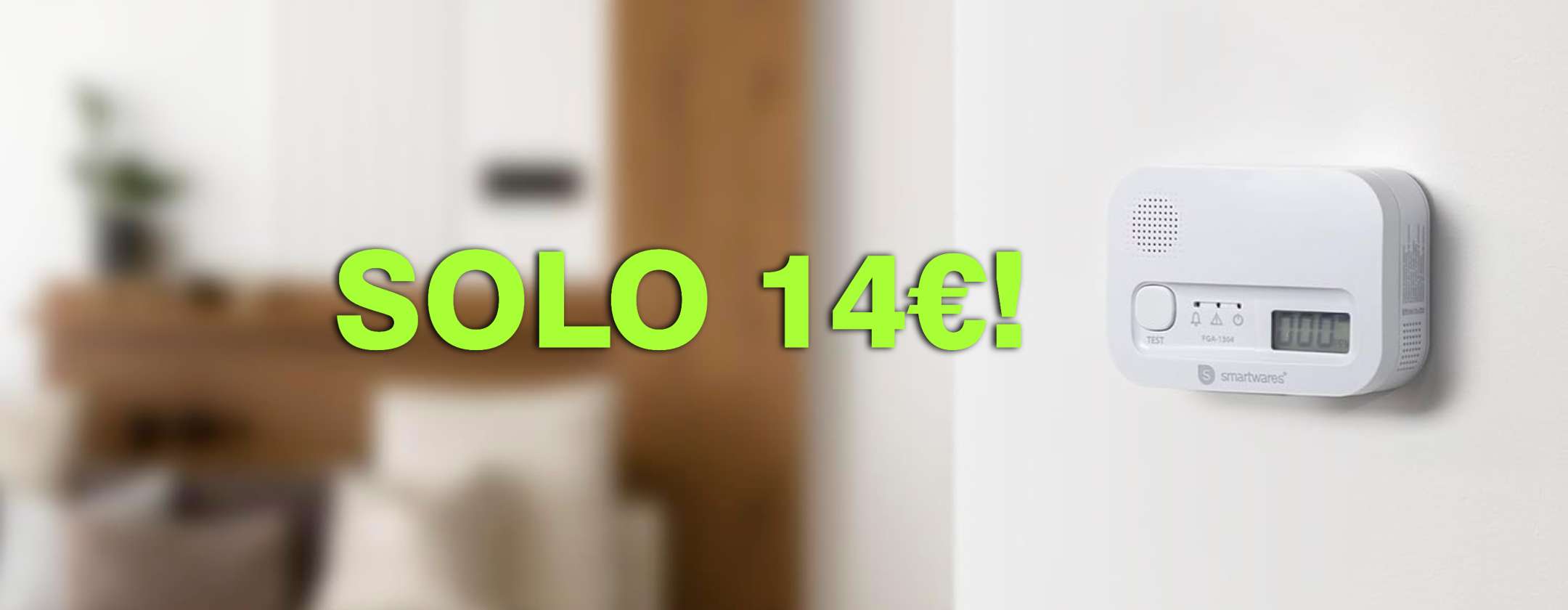 Questo Rilevatore di Monossido di Carbonio può salvarti la vita: solo 14€