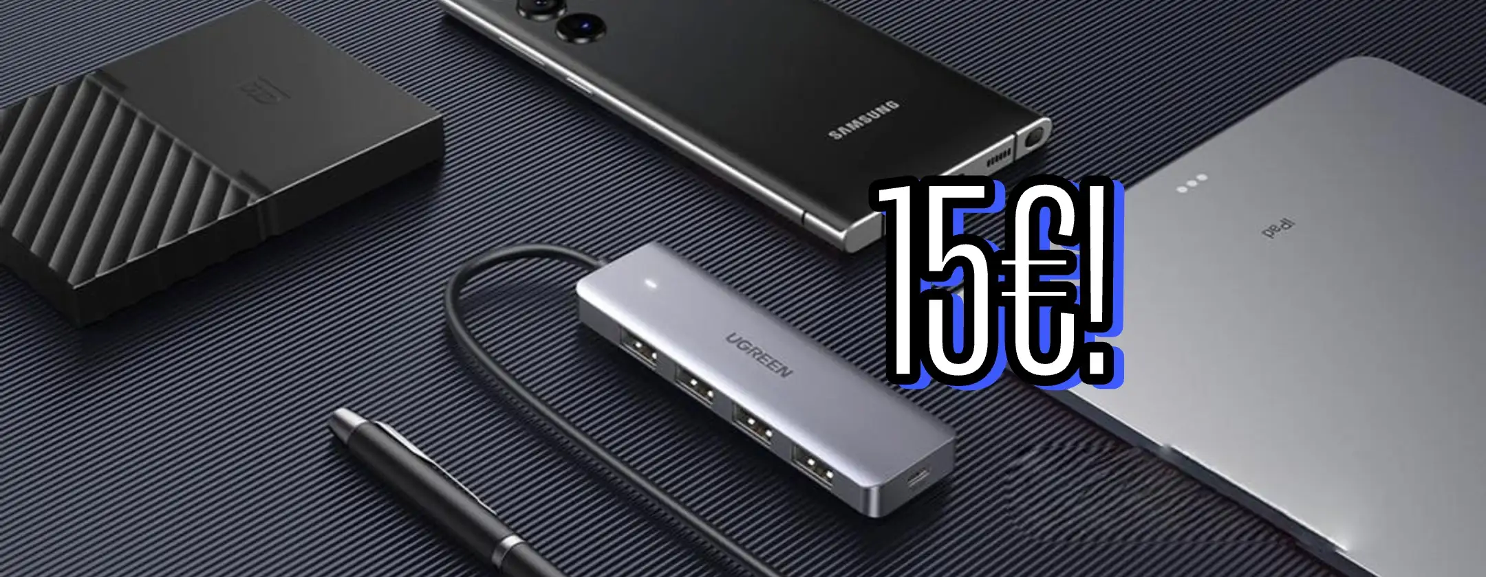 Risolvi i problemi di connettività con l'Hub USB-C 4 Porte UGREEN a 15€
