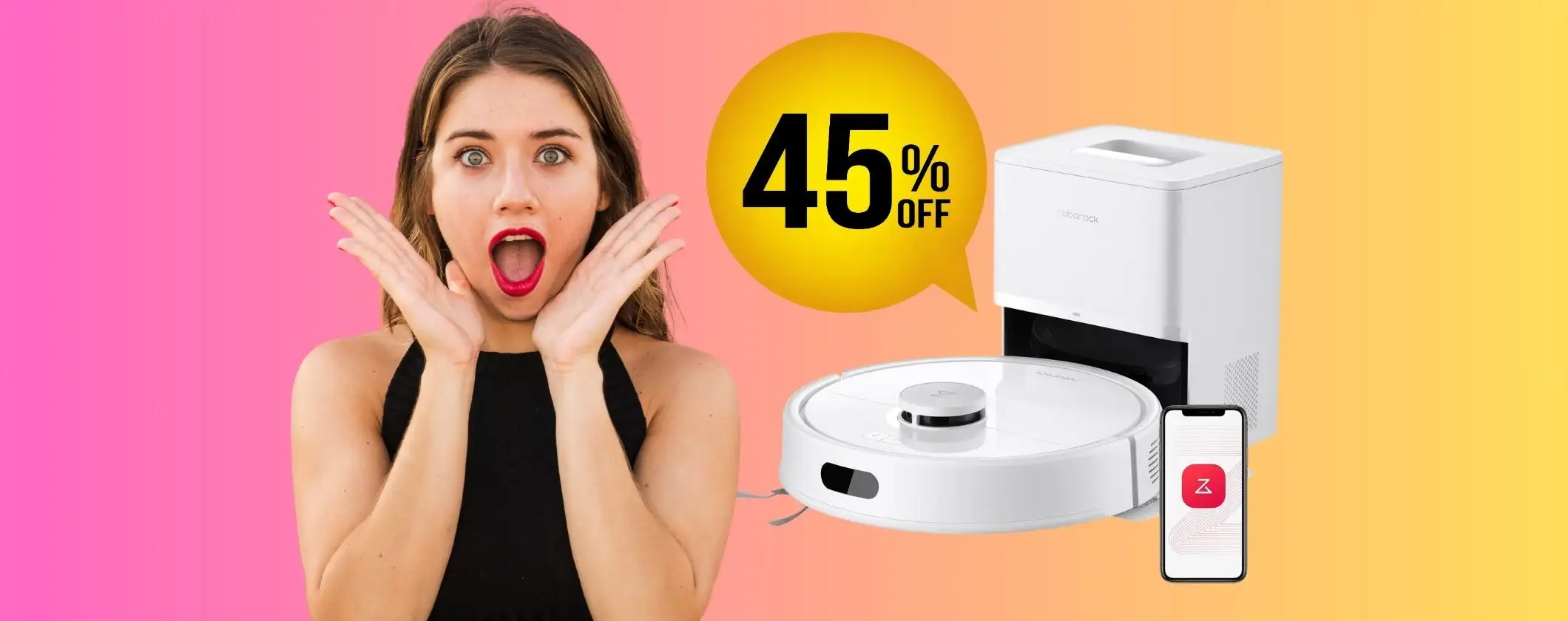 Robot aspirapolvere e lavapavimenti roborock Q7 L5+ Set al 45% è un best buy