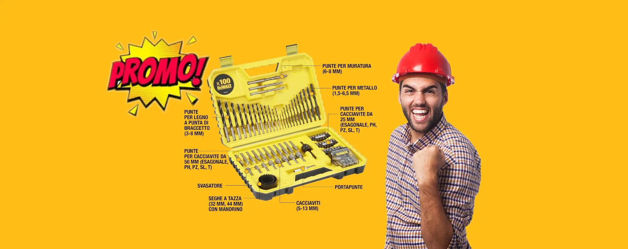 Set Misto di Punte e Azionamenti DeWalt quasi in REGALO su Amazon