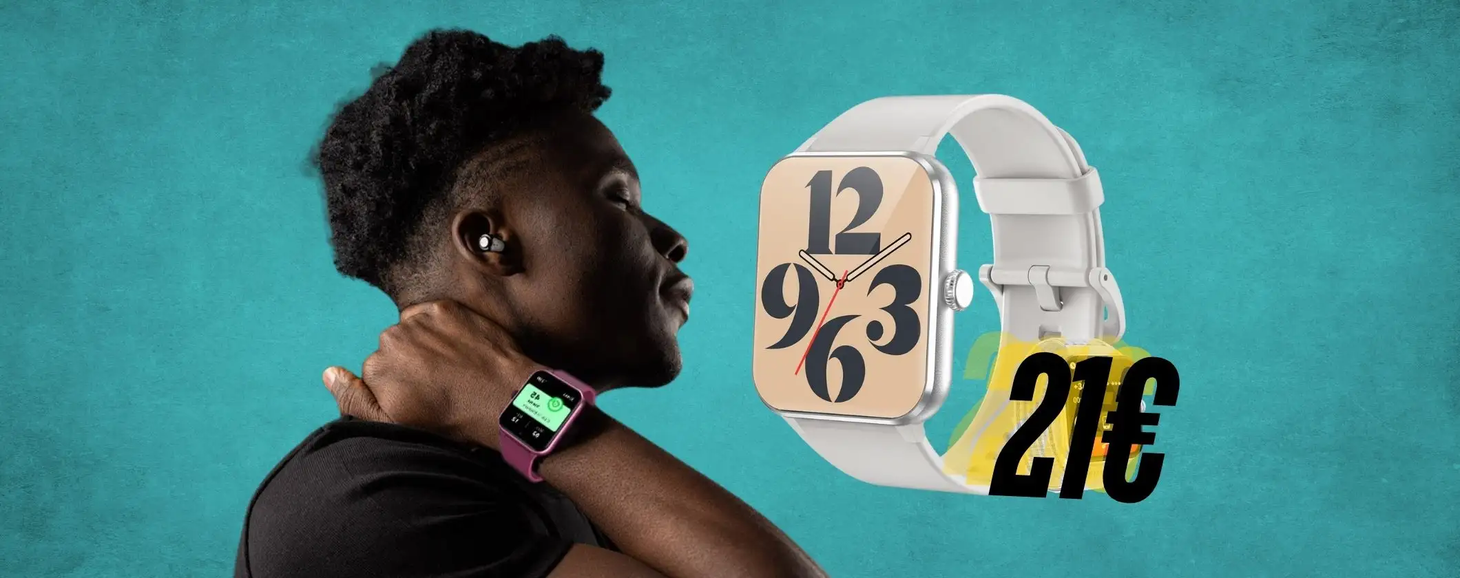 Smartwatch con tante funzioni e possibilità di chiamate a soli 21€ su Amazon