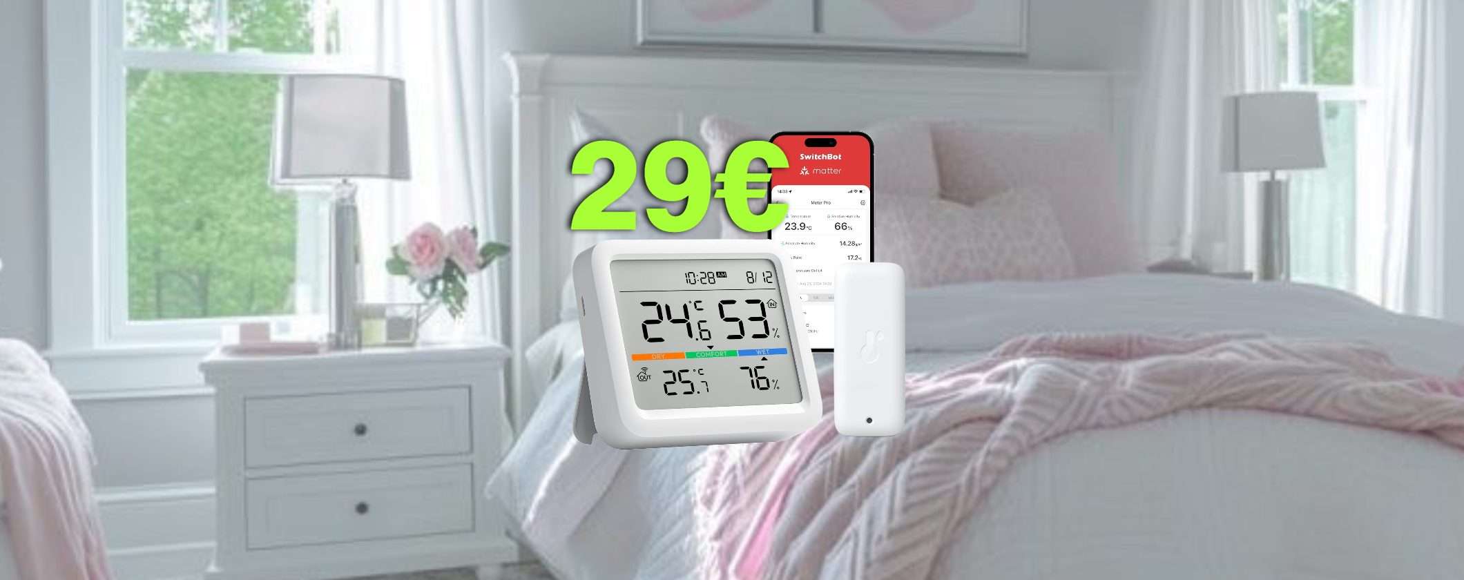 Stazione Meteorologica Smart SwitchBot a soli 29€ al Cyber Monday Amazon