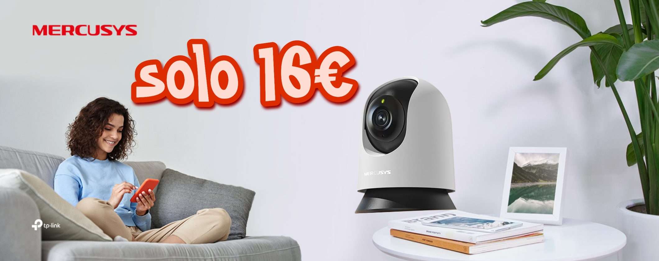 Telecamera Smart MERCUSYS MC200: sicurezza in tutta casa a 16€