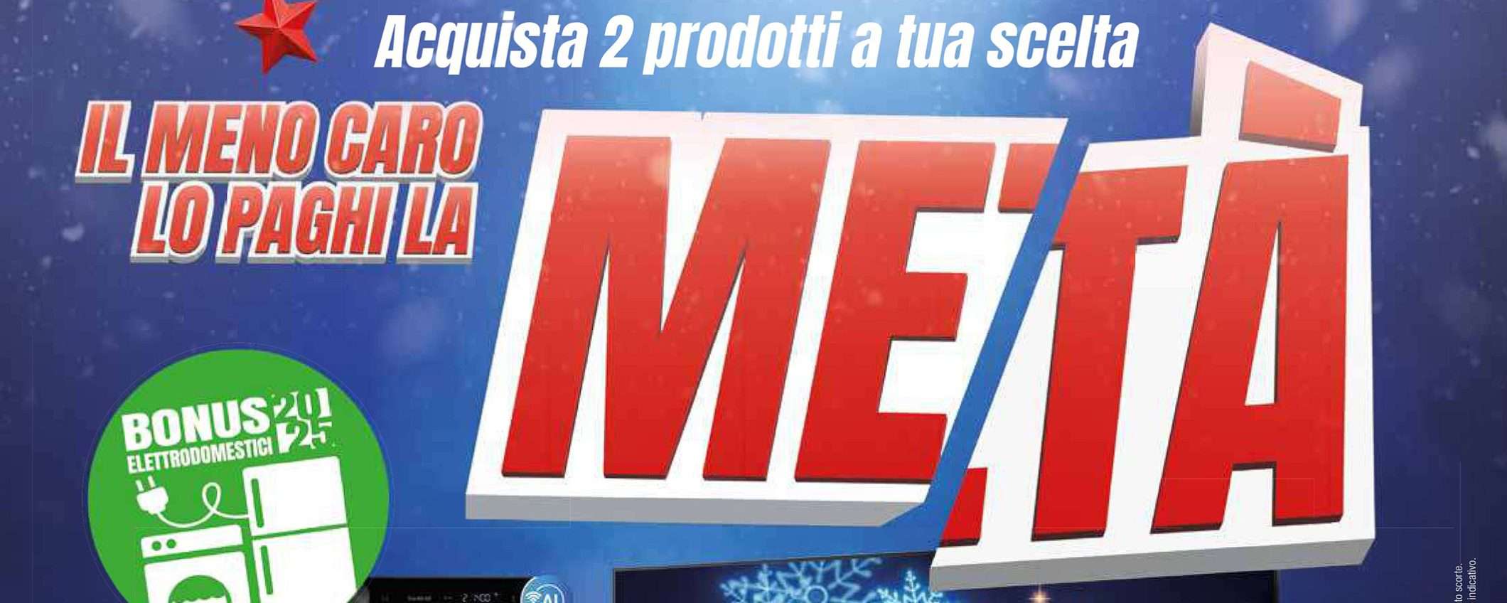 Volantino Trony, prodotti a metà prezzo: -50% sul meno caro