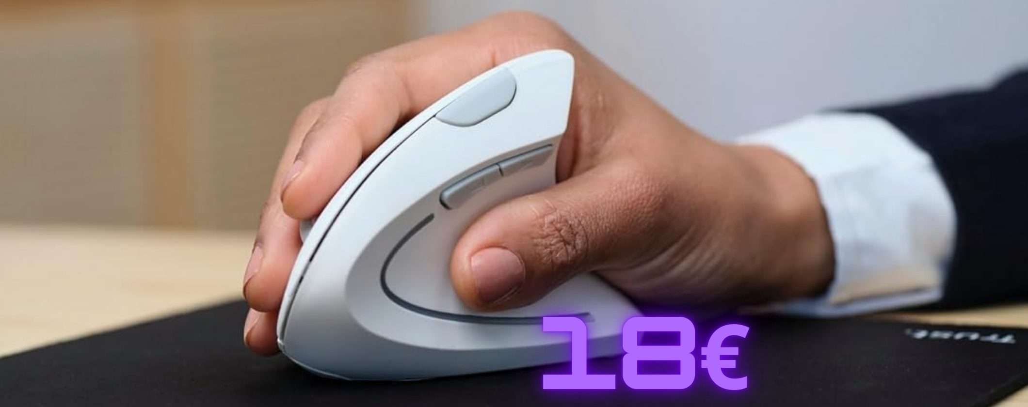 Trust Verto: mouse wireless verticale che non ti fa sentire la fatica e costa solo 18€