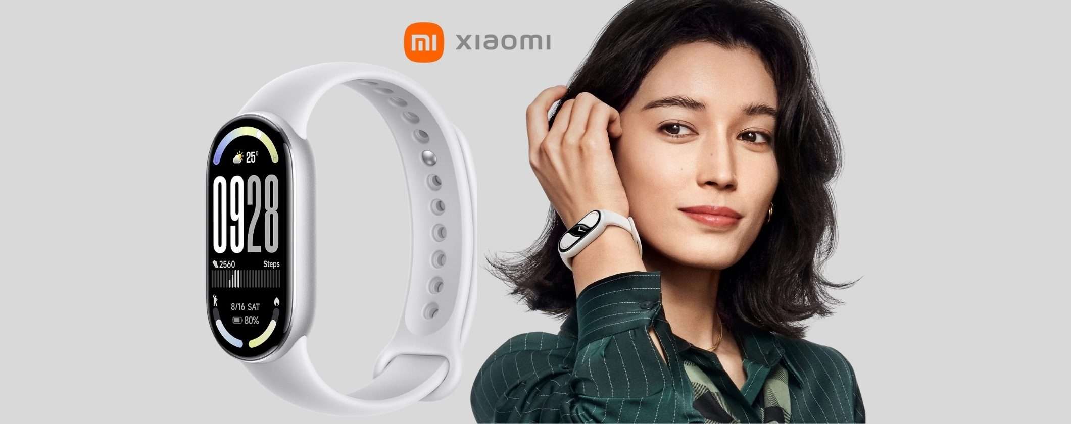 Xiaomi Smart Band 10: leggerissima, 21gg di autonomia e +150 app sportive (46€)