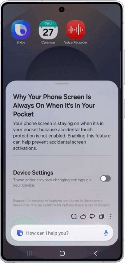 Nuovo Bixby in azione su smartphone Samsung