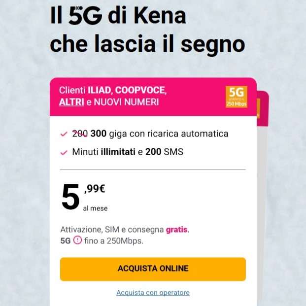 Offerta Kena 300 Giga