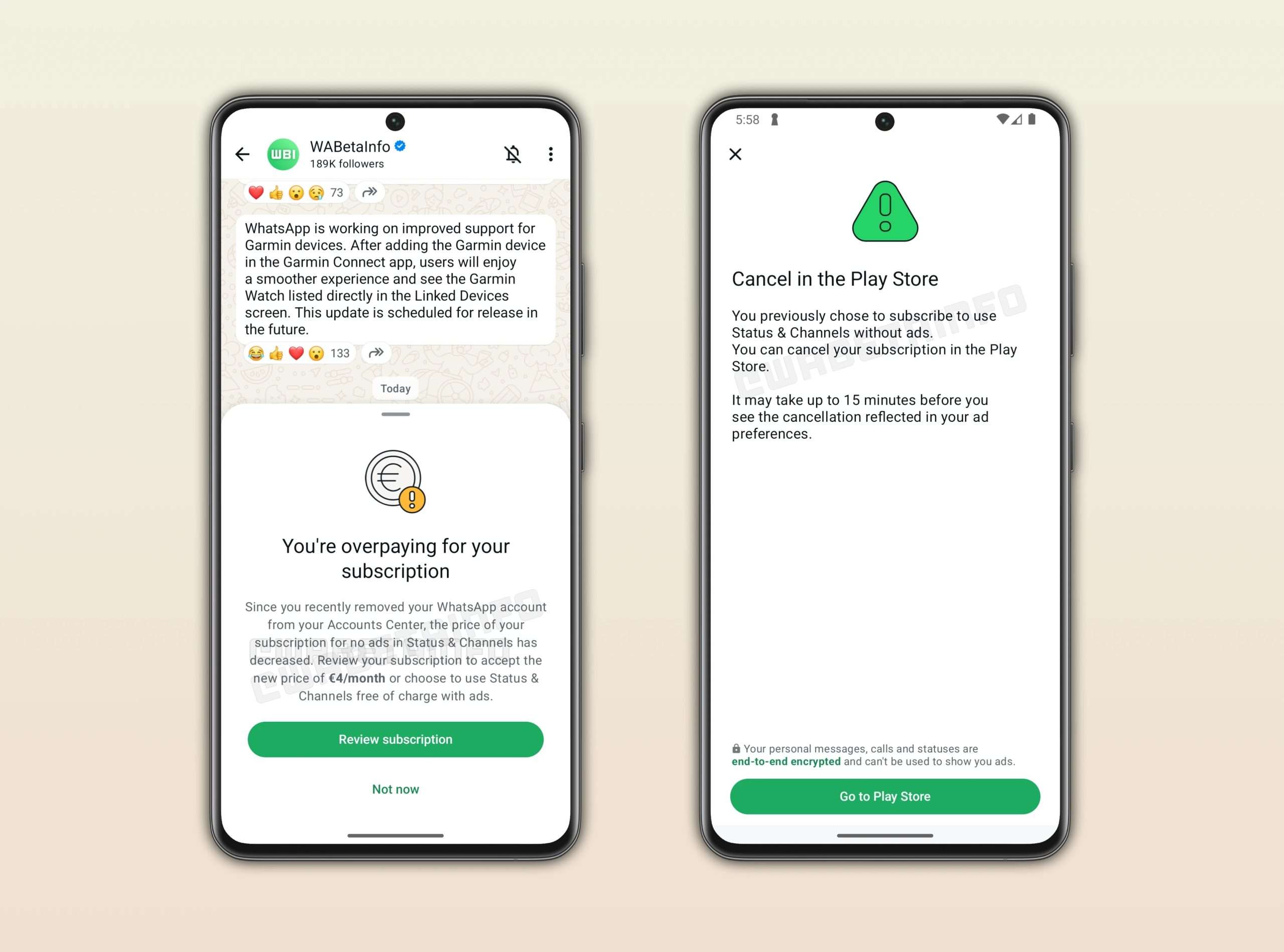 WhatsApp abbonamento WhatsApp abbonamento