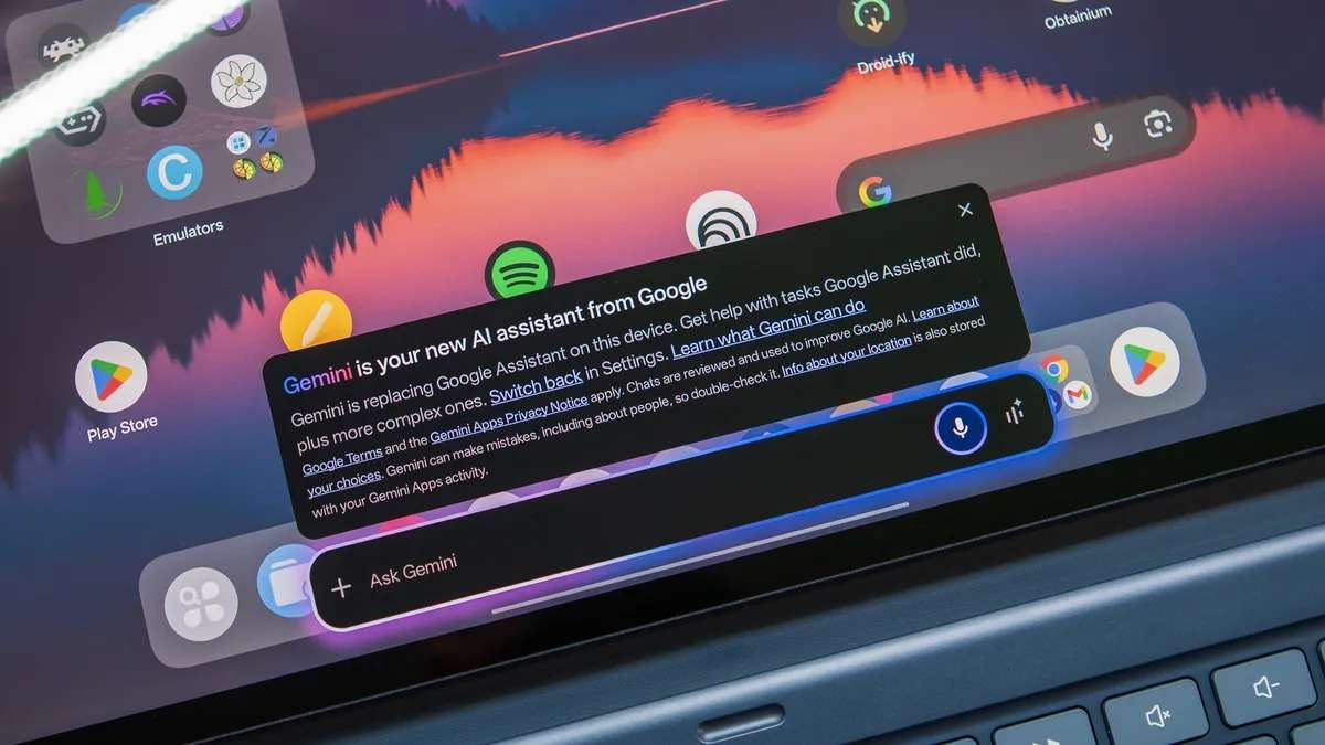 Android Desktop Gemini