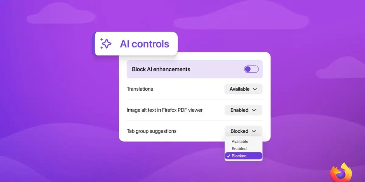 Firefox blocco AI Firefox blocco AI
