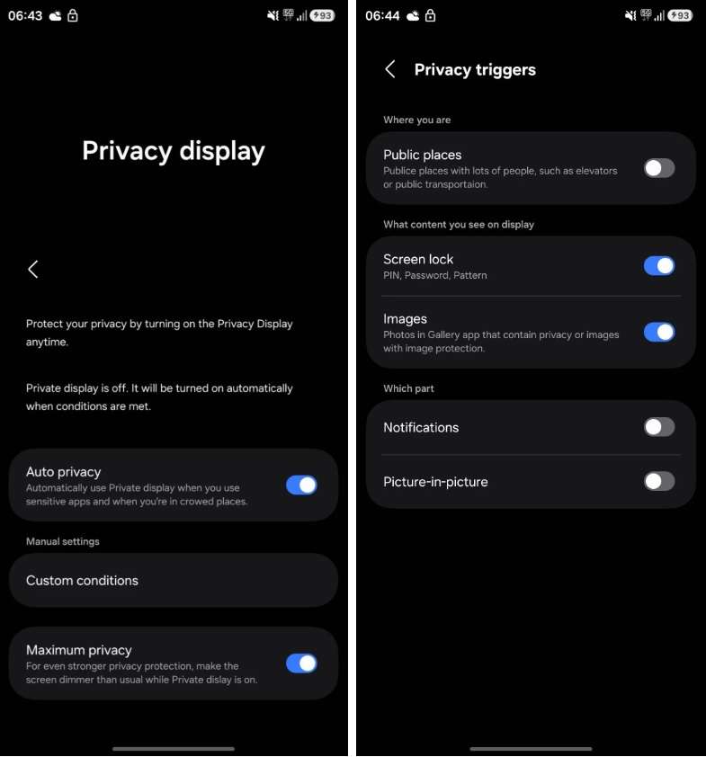 Samsung Galaxy S26 Ultra Privacy Display Samsung Galaxy S26 Ultra Privacy Display