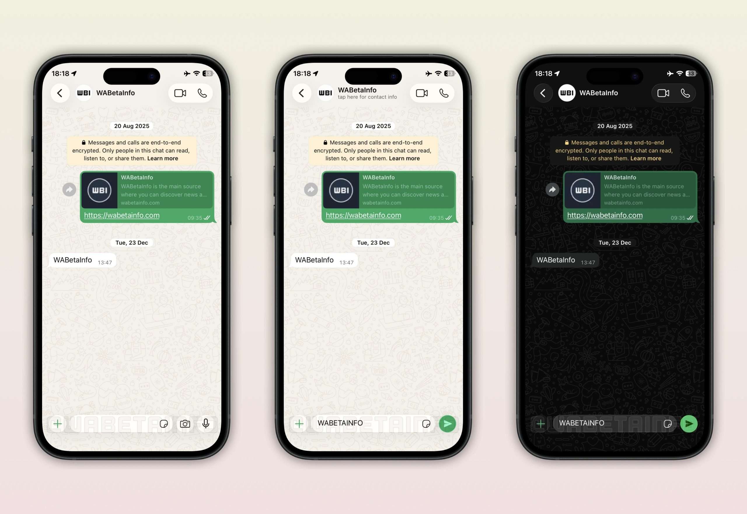 WhatsApp Liquid Glass