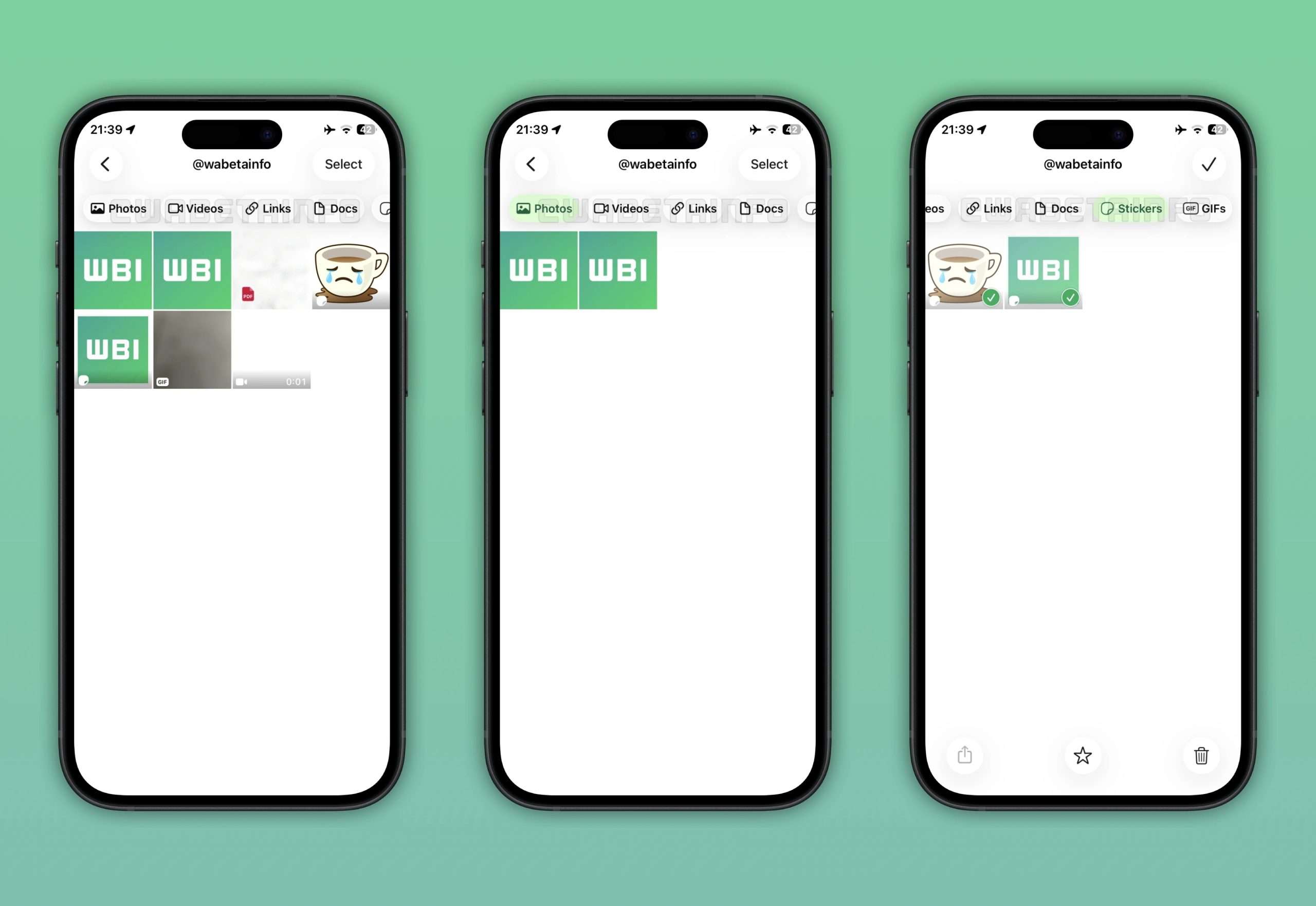 WhatsApp aggiornamento novità galleria foto video
