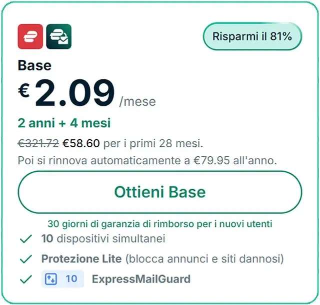 expressvpn prezzi