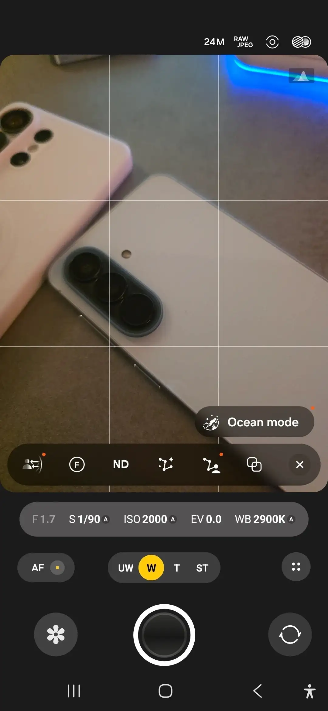 Galaxy S25 Ultra modalita oceano