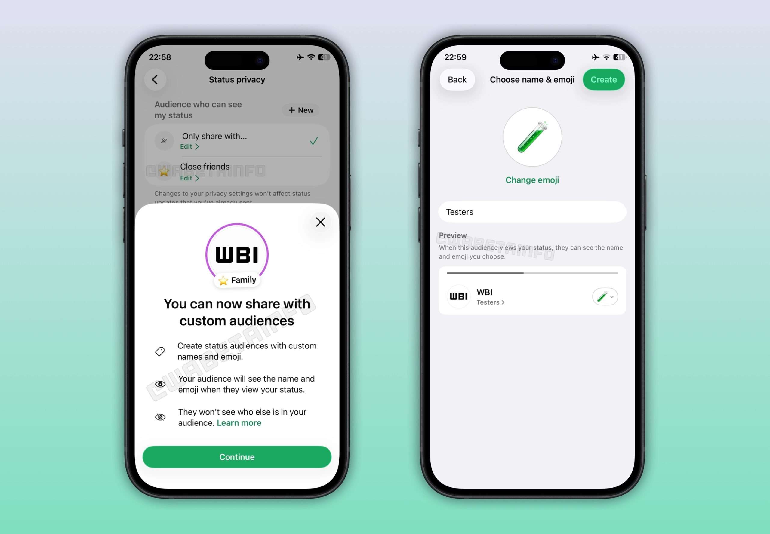 WhatsApp aggiornamenti di stato amici stretti