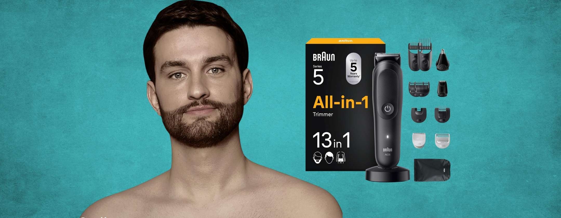 Braun All-in-One Series: rifinitore 13 in 1 con accessori per viso ...