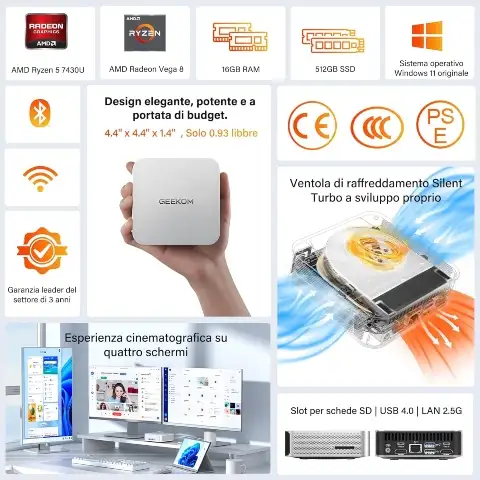 Geekom A5 Pro offerta