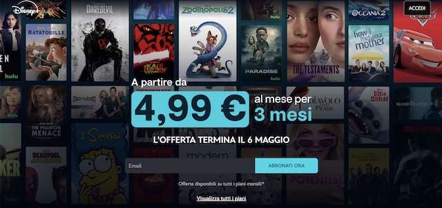 disneyplus offerta 4,99 euro