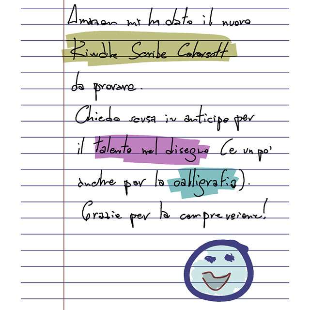 La pagina di un taccuino (chiedo scusa per la calligrafia)