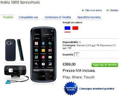 5800 XpressMusic - Nokia Online Shop