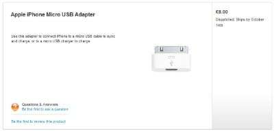 Adattatore Apple microUSB