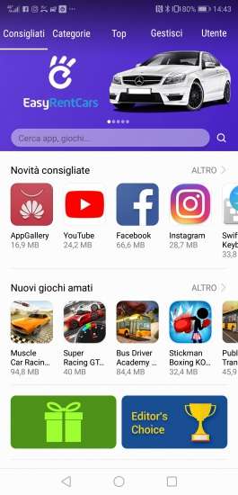 App Gallery di Huawei