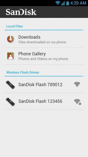 App SanDisk Connect