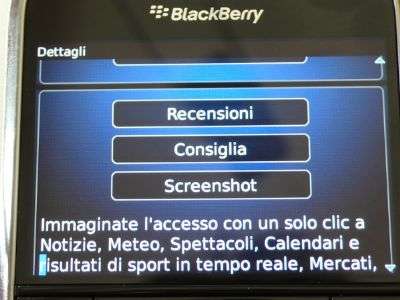 AppWorld su BlackBerry Bold 