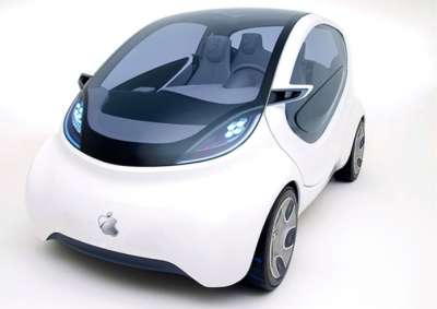 Un render che tenta di immaginare un'ipotetica Apple Car