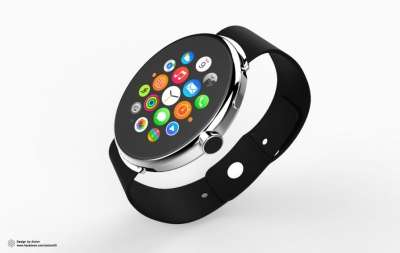 Concept di Apple Watch 2 rotondo realizzato dal designer Alcion