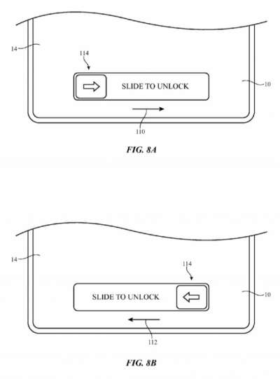 Apple - brevetto per modificare la UI in base all'impugnatura